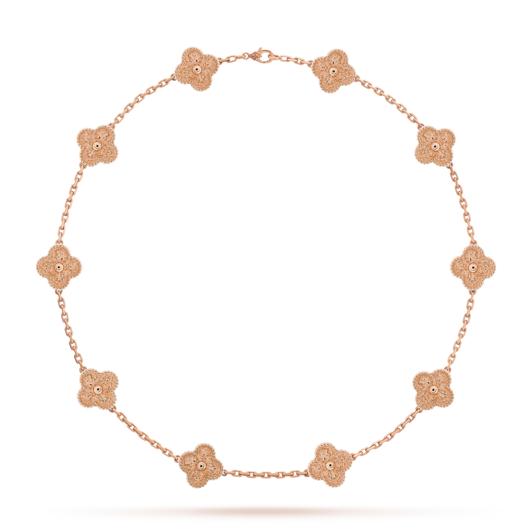 KLÖVER | Rosa halsband med 10 motiv