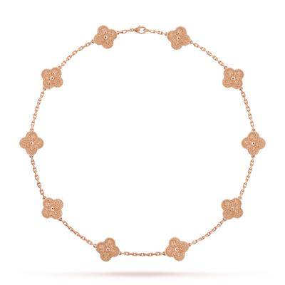 KLÖVER | Rosa halsband med 10 motiv