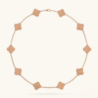KLÖVER | Rosa halsband med 10 motiv