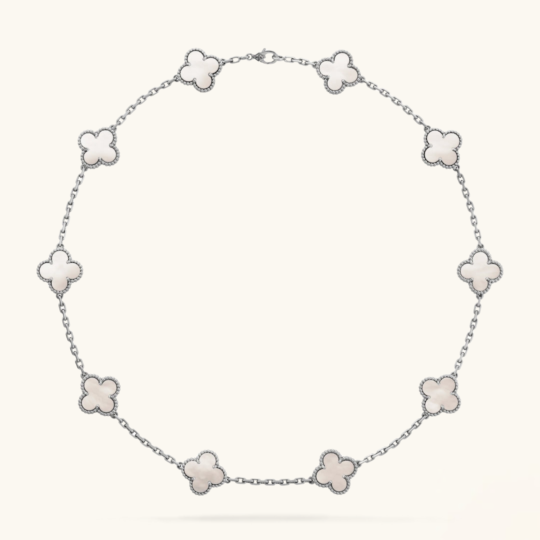 KLÖVER | 10-motivs silverhalsband