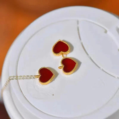 Hjärthalsband - Guld