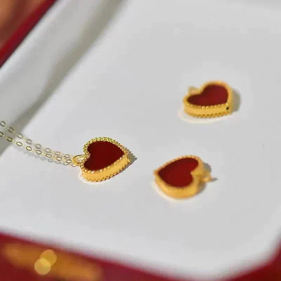 Hjärthalsband - Guld