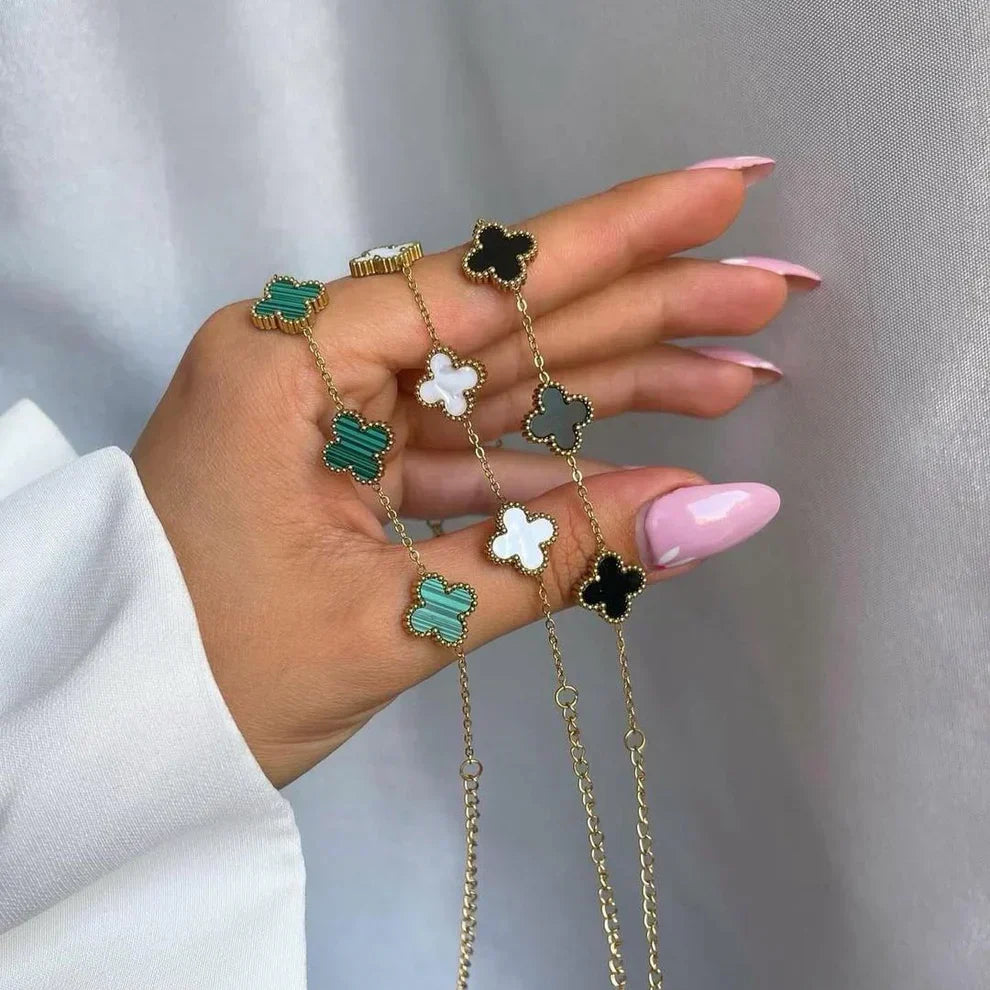 3-delat klöverarmbandsset